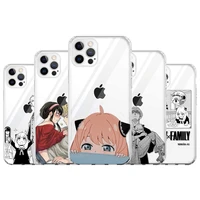 clear case for apple iphone 11 12 13 pro max x 7 8 plus xr smartphone funda xs 6 6s celulares soft coque japan anime spy family