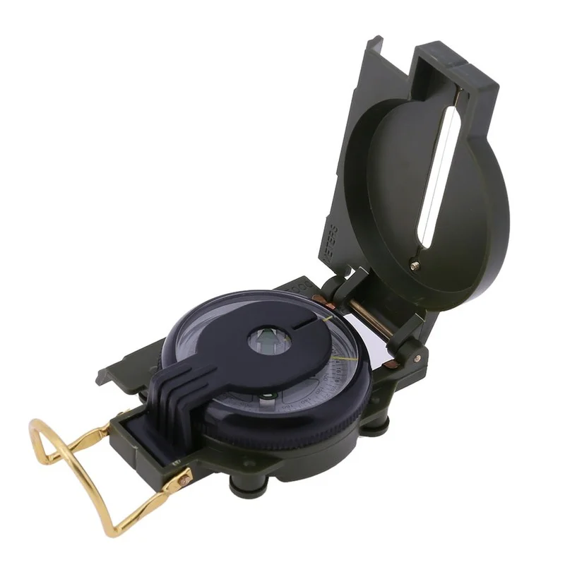 

New Professional Military Military Metal Sight Waterproof Compass Outdoor Gadgets Sports Goniometer Camping Mountaineering