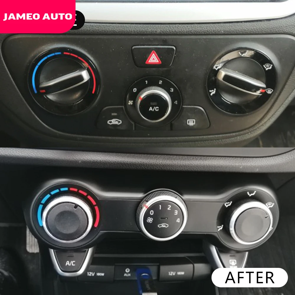 

Jameo Auto 2Pcs/Set Air Conditioning Control Knob AC Knobs for Hyundai Solaris KIA RIO K2 KXCROSS 2017 2018 2019 2020 2021 Parts