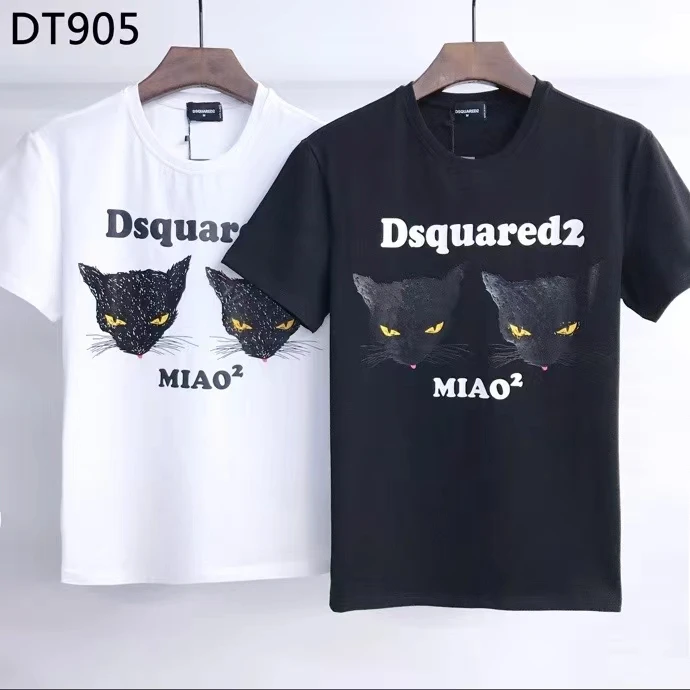 

200 new fashion brand DSQUARED2 senior unisex couple printing T-shirt harajuku DT905