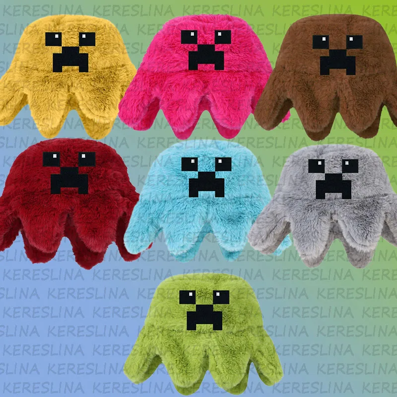 Зимняя мультяшная шапка Minecraft Multi Element для мужчин и женщин милая теплая защиты