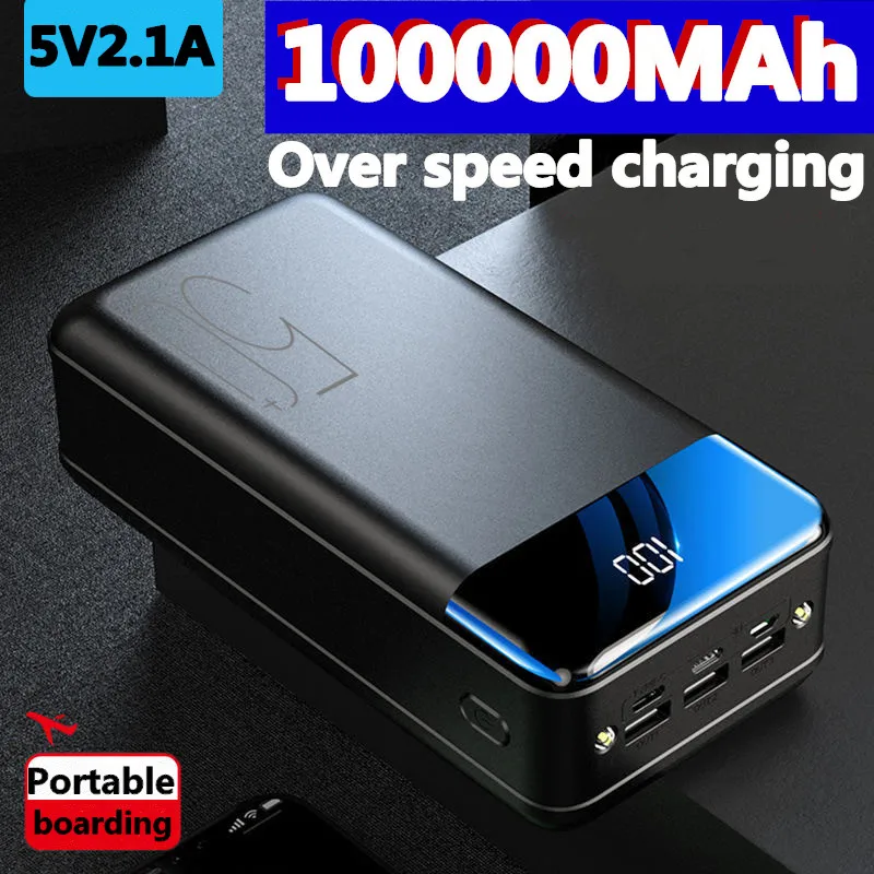 

Latest Super Genuine Fast Charging 100000mah /98000mah Power Bank Large Capacity Mobile Power Universal 5v2.1a Fast Charging