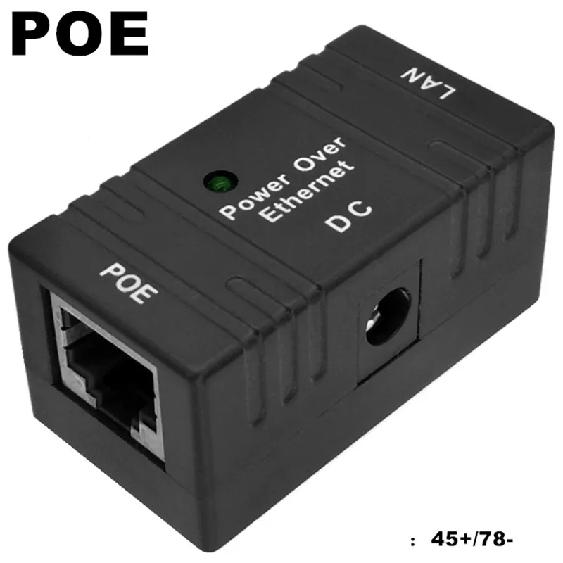 10/100Mbps RJ45 POE Injector Power Splitter Wall Hanging Adapter Adapter For POE IP Camera LAN Network
