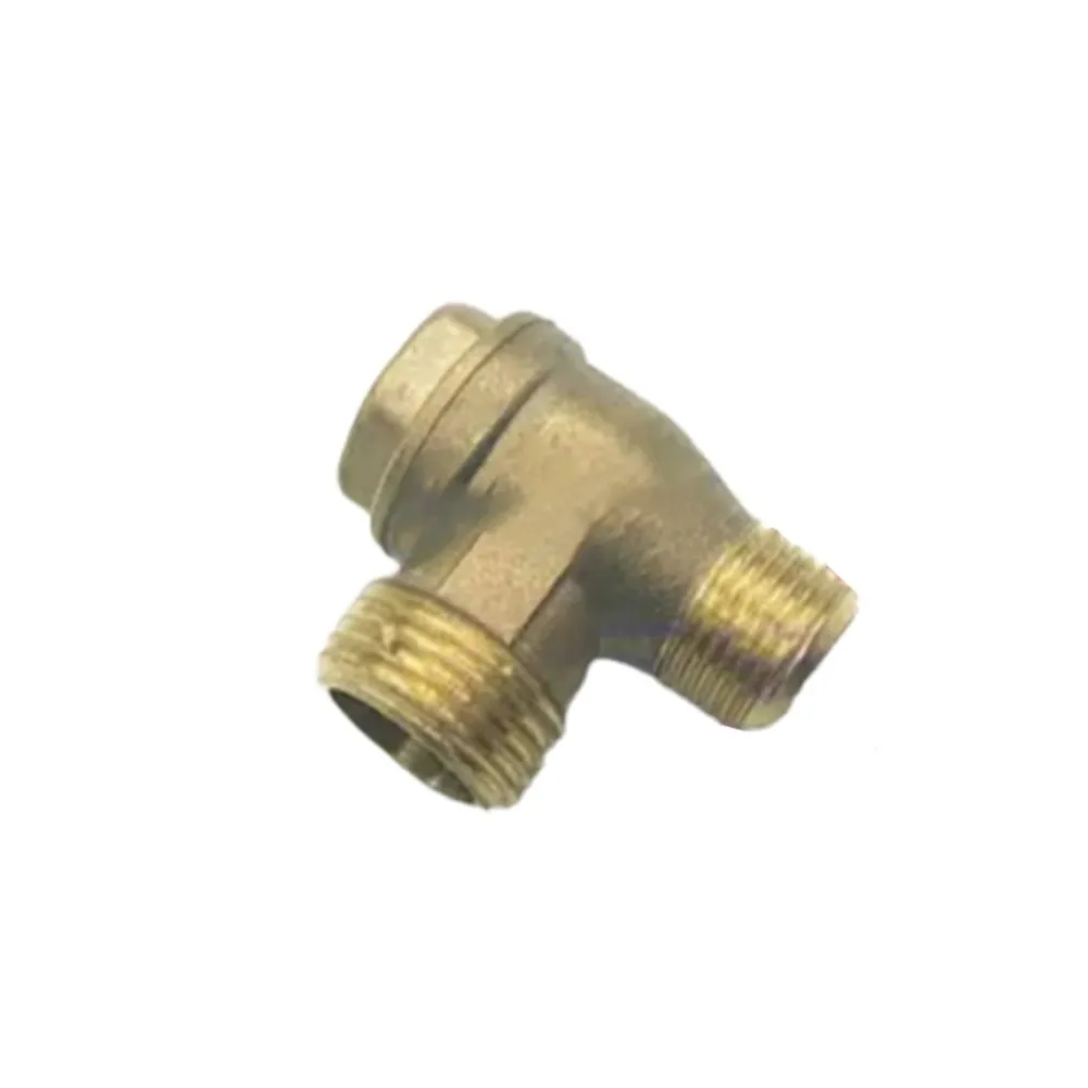

2 Port Brass Male Threaded Check Valve Connector Tool For Air Compressor Prevent