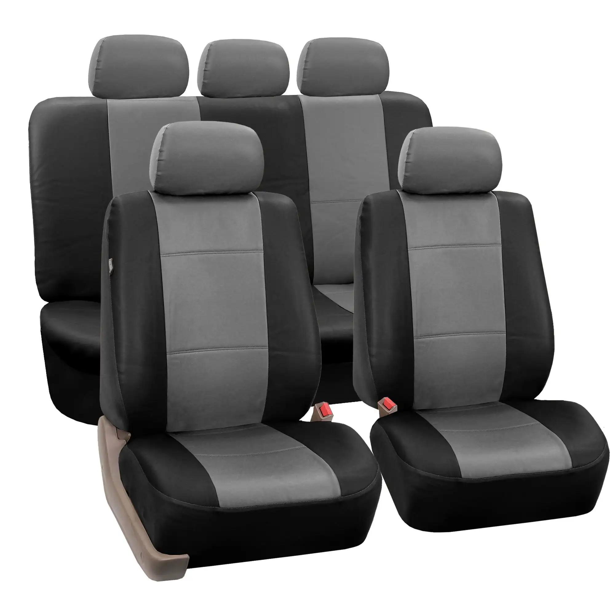 

Premium PU Leather Seat Covers For Car Truck SUV Van - Full Set