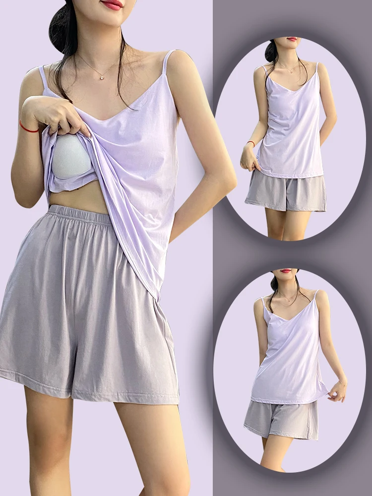 [Cool Feeling] с нагрудником пижамы на одной слинге женские летние тонкие шорты без