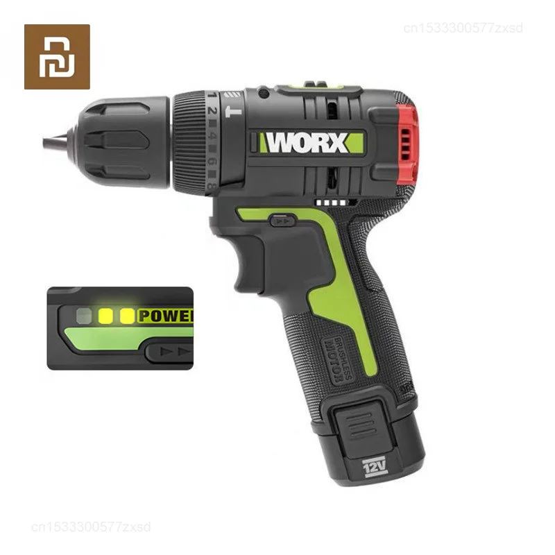 

Youpin WORX Electric Drill WU131 Impact Drill Household Power Tools Wireless Electric Screwdriver Cordless Drill Lithium Battery