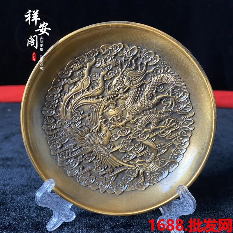 Тарелки для украшения дома тарелки с драконом и Фениксом пиксиу цилином