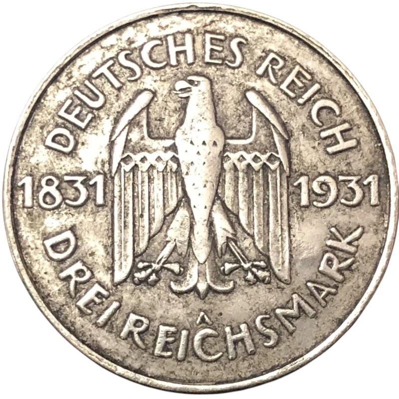 

Медная монета Германии 1931 года 3 рейхсмарки