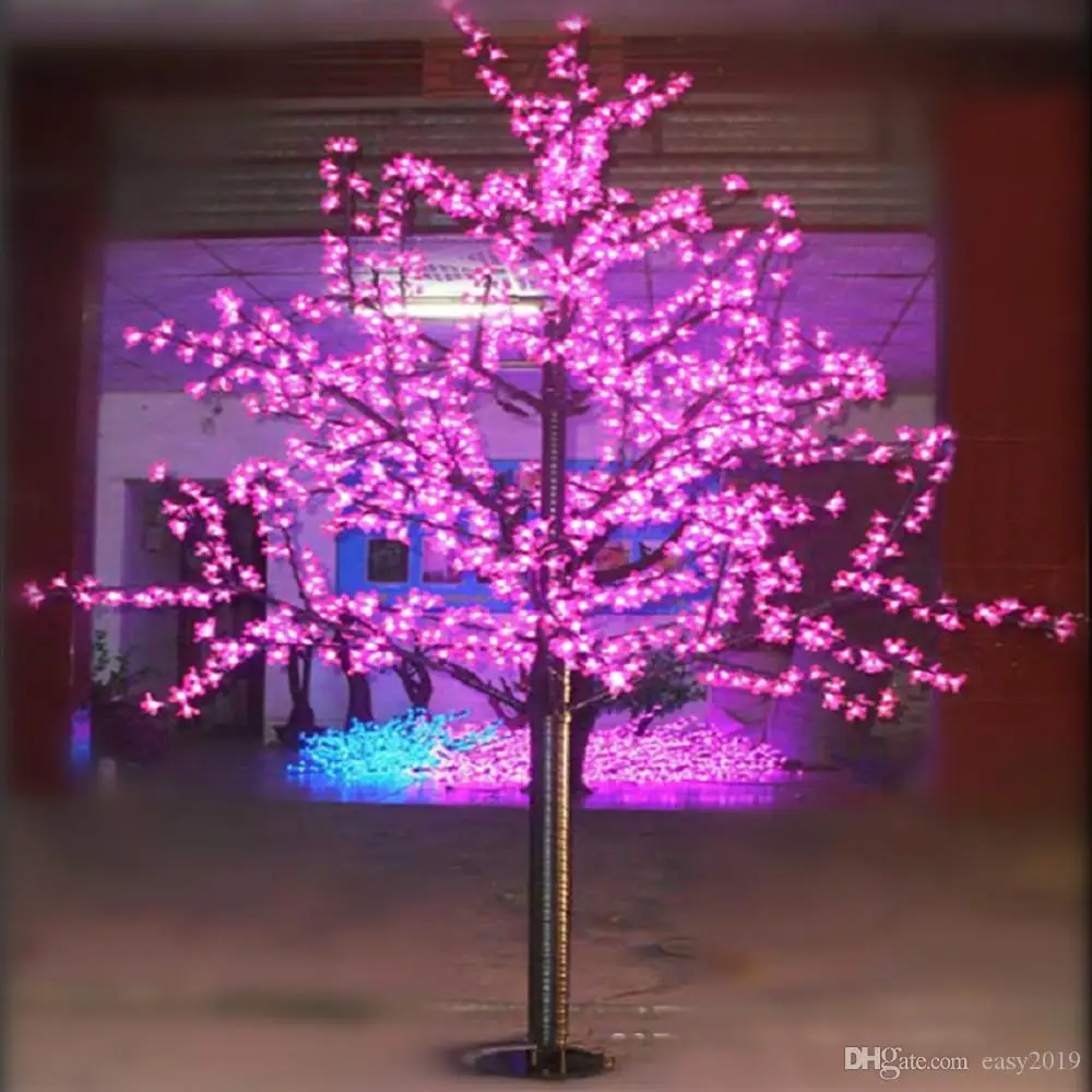 

1.5M LED Artificial Cherry Blossom Tree Light Christmas Light 480pcs LED Bulbs 110 220VAC Rainproof Fairy Garden Christmas Decor