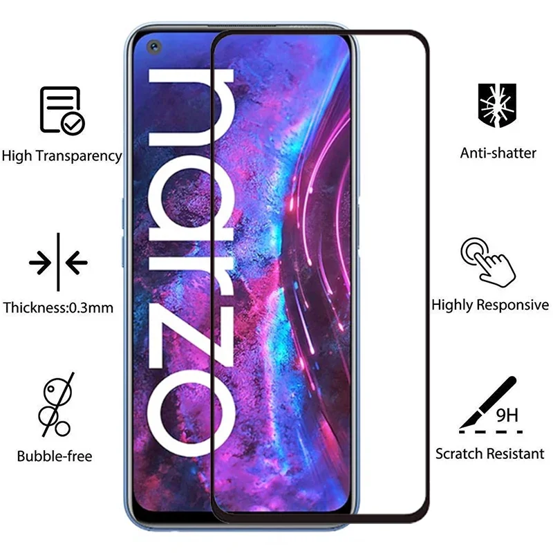 Чехол из закаленного стекла для Realme Narzo 30 чехол на Realmi Narzo30 4 г 5 6 телефона реме relme