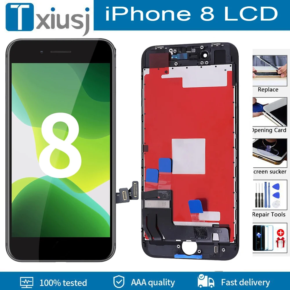 ЖК-дисплей для iPhone 8 A1863 A1905 AA6 дисплей с 3D сенсорным экраном и дигитайзером Замена