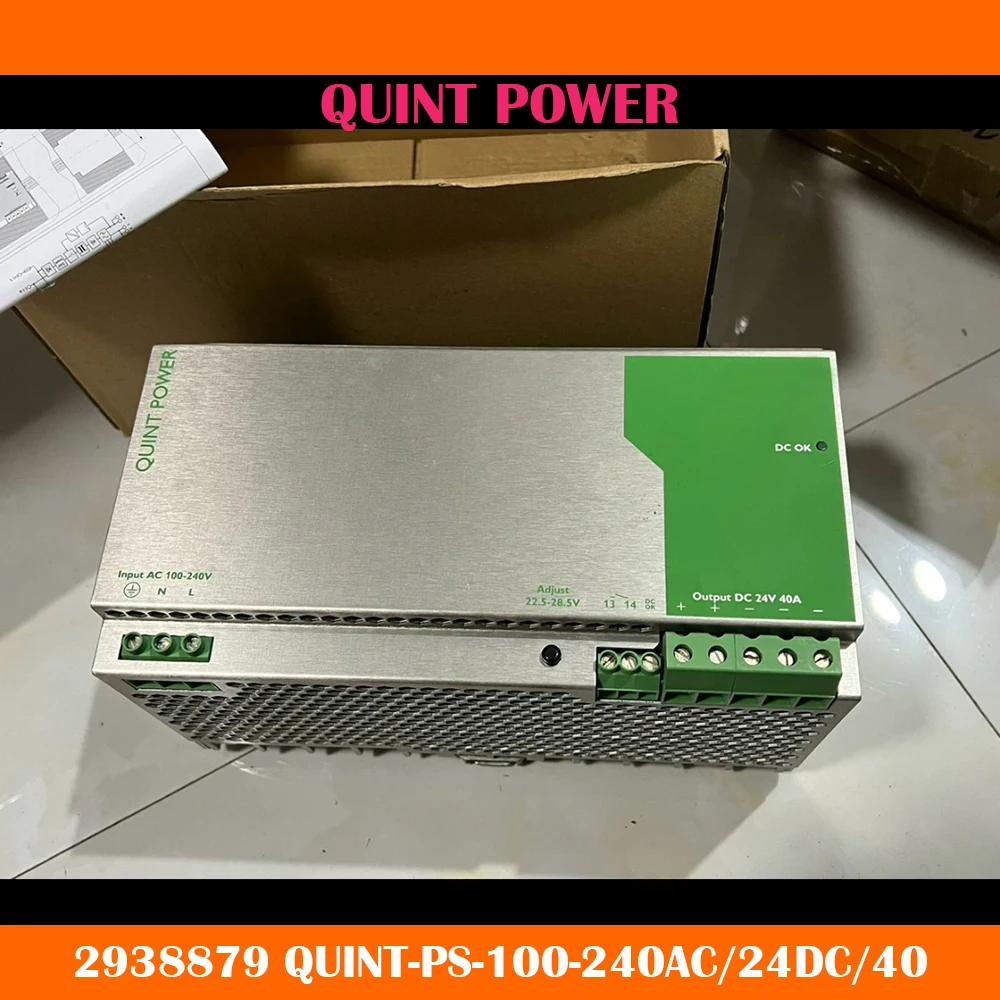 

2938879 QUINT-PS-100-240AC/24DC/40 QUINT POWER Contact Power Supply Work Fine High Quality Fast Ship
