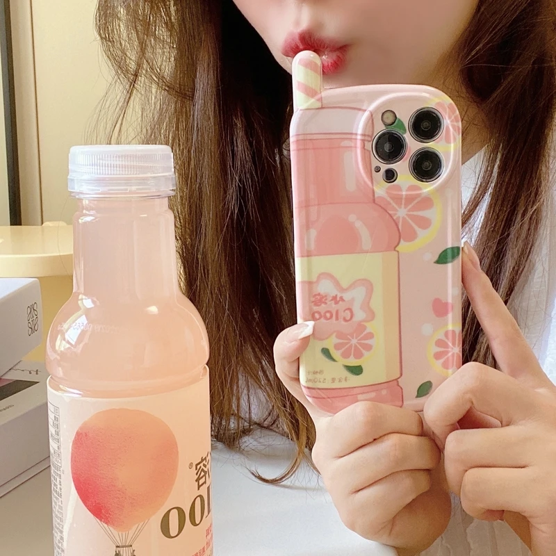 

Милый чехол для телефона с изображением Летних Фруктов в японском стиле для iPhone 11 12 13 Pro Xs Max Xr X 7 8 Puls противоударный мягкий чехол