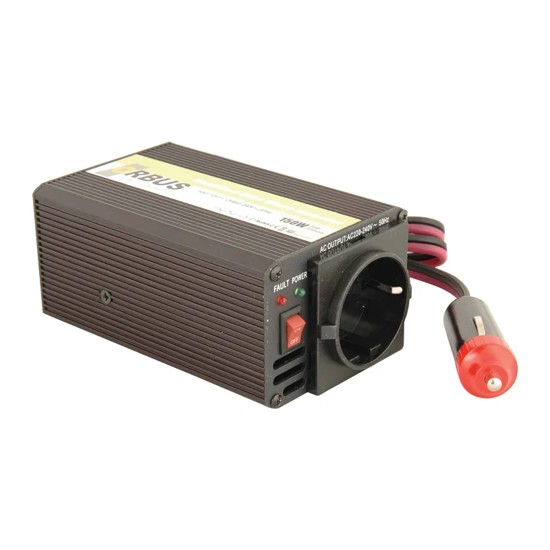 

Инвертор Orbus 150 Вт 12 В modield Sinus Inverter CAR151, адаптер нагрузки и звуковой предупредительный переключатель, AUX аудио