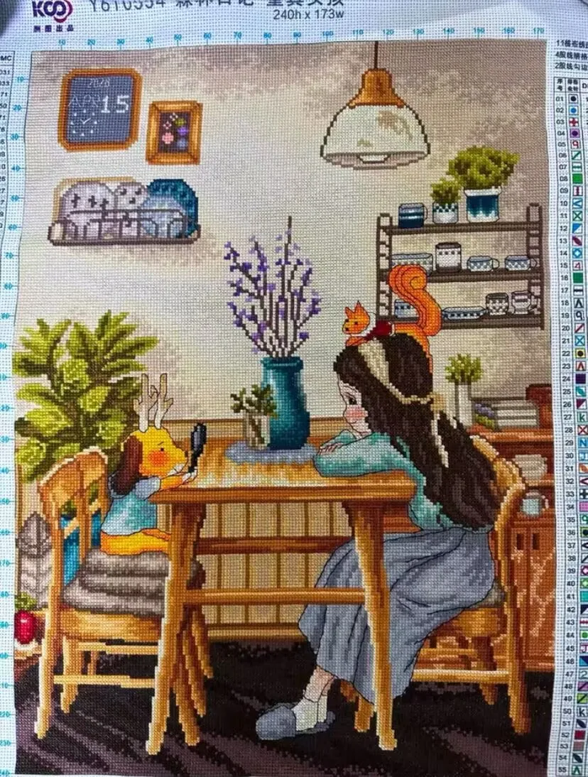 Набор для вышивки сделай сам 11 шт. 52x67 см