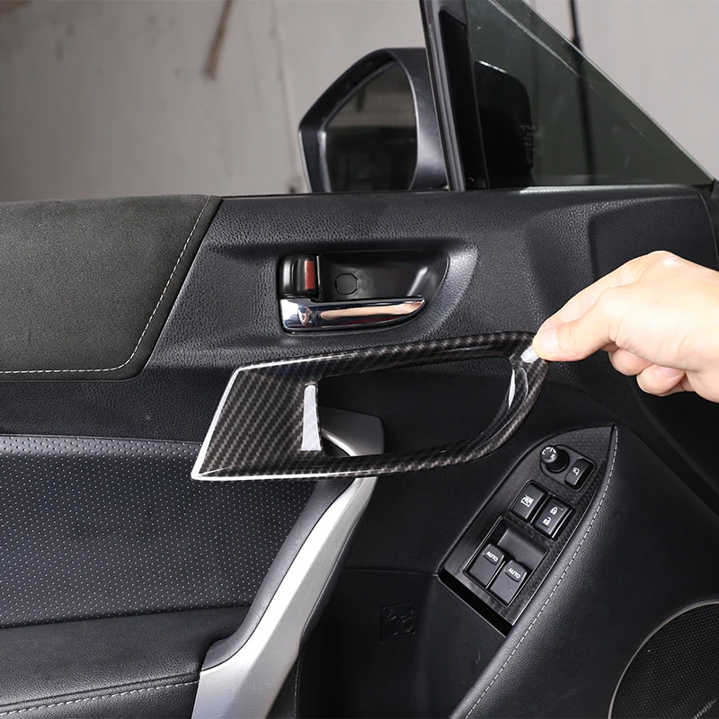 

For Subaru BRZ Toyota 86 GT86 2012-20 Car interior handle decorative cover decorative frame sticker ABS Inner handle protection