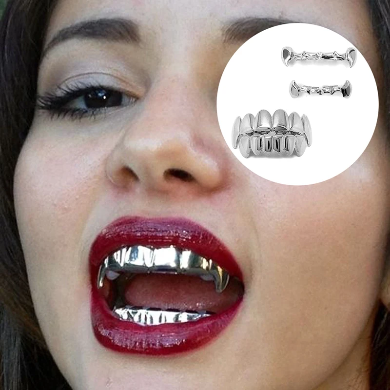 Позолоченные позолоченные наборы грилей для зубов в стиле хип-хоп с верхним и