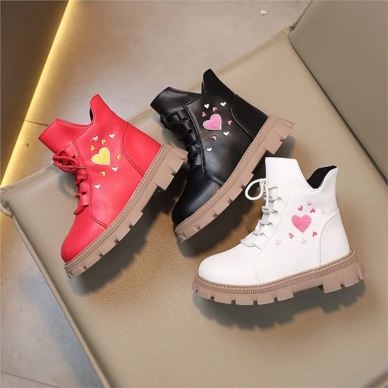 

Осень-зима 2023, модные детские ботинки для девочек, кожаная обувь с мягкой подошвой, детская повседневная обувь для малышей, модные ботинки для младенцев 21-30