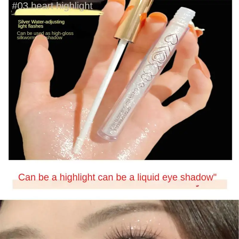 

4 Color Highlighter Repair Stick Glitter Liquid High-Gloss Eye Shadow Makeup Brighten Contouring Nose Shadow Lying Silkworm Pen
