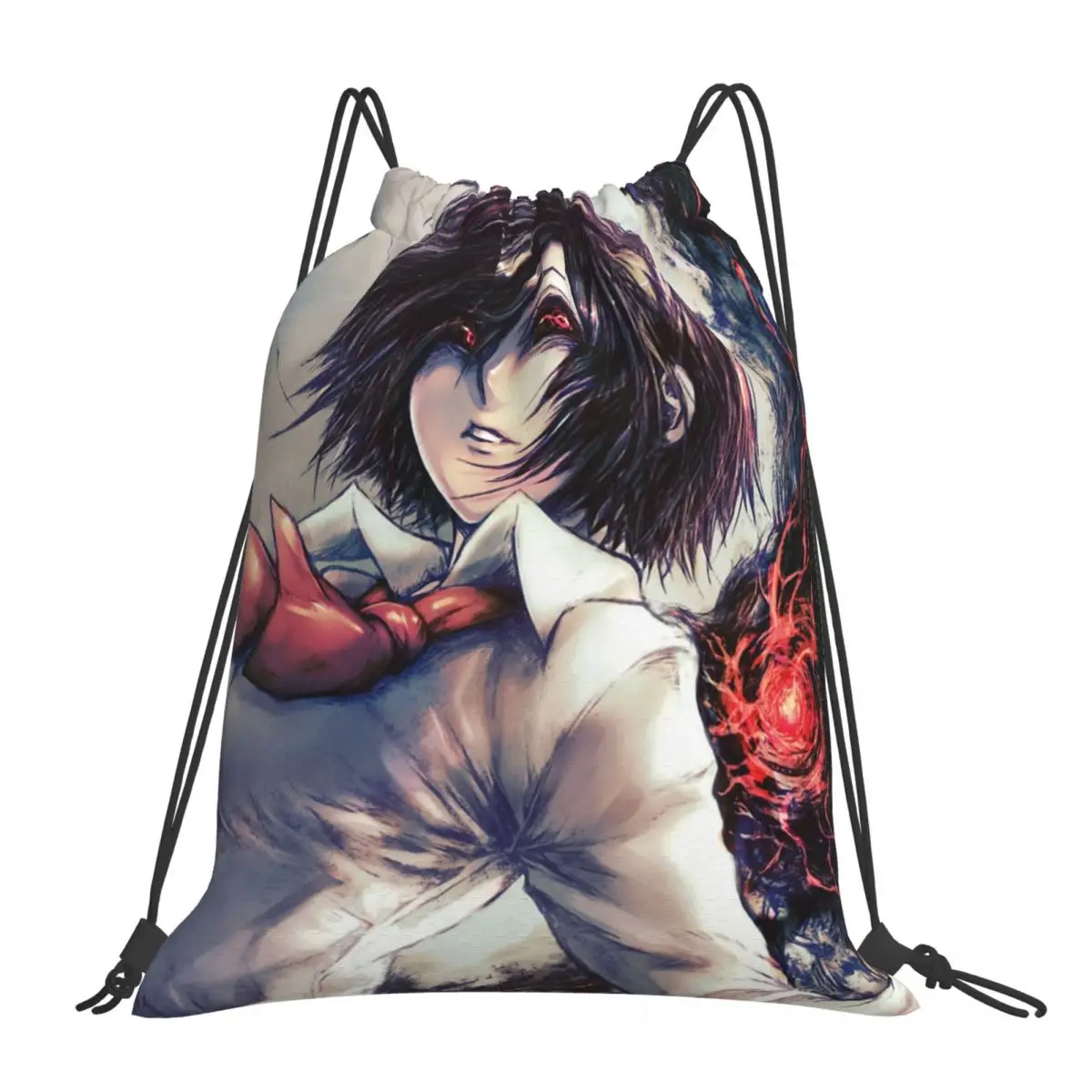 

Токийский Гуль, рюкзак на шнурке, сумка для спортзала, спортивный рюкзак для женщин и мужчин, легкий ранец унисекс для йоги