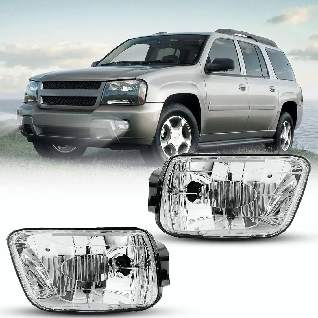 

Галогенная противотуманная фара 12 в 27 Вт, чехол для Chevrolet treblazer 2002-2009