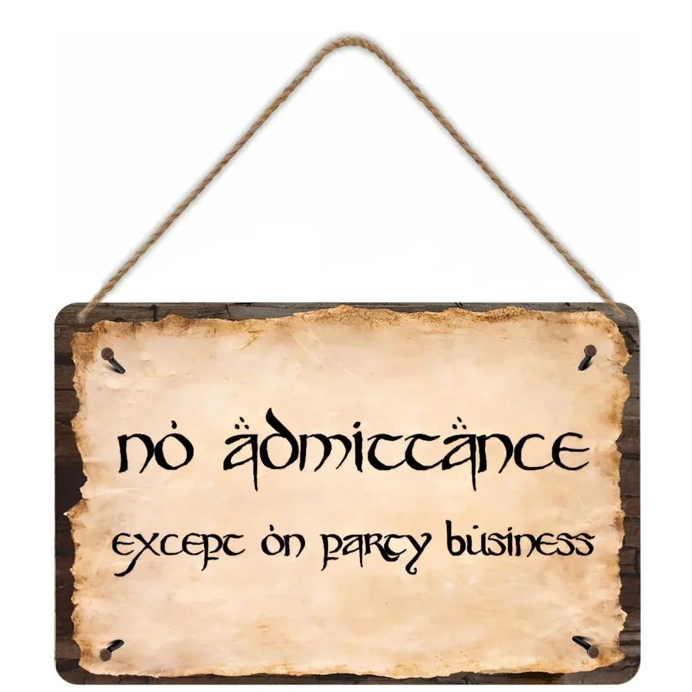 

Металлическая табличка HELLOYOUNG "No Admittance Except on Party Business"