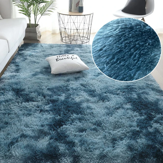 

4904 New Nordic Tie-Dye Carpet Wholesale Plush Mat Living Room Bedroom Bed Blanket Floor Cushion for Home