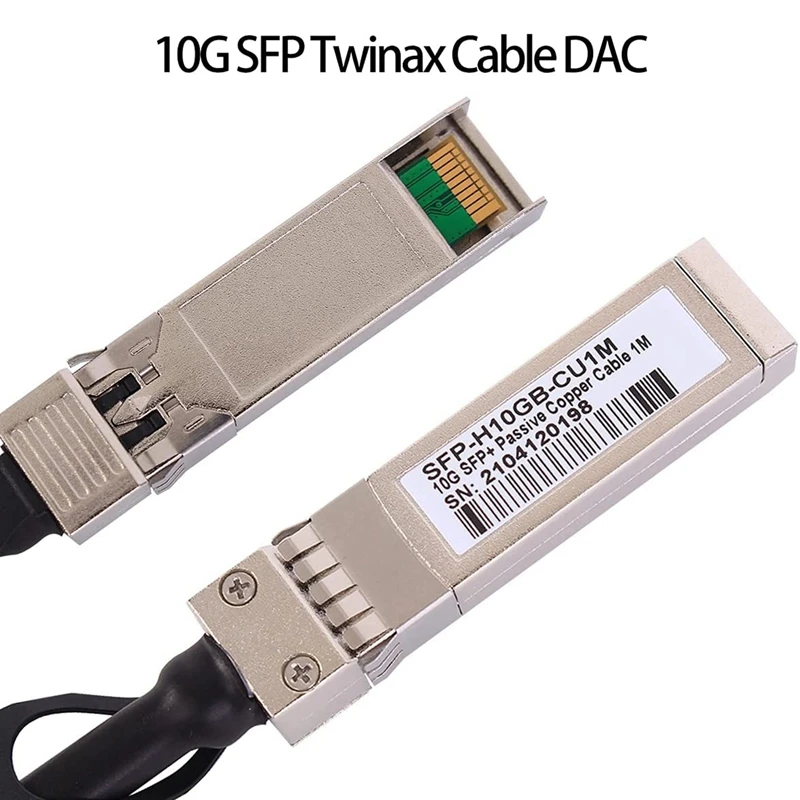 2x10G SFP + Twinax кабель прямой медный (DAC) 10GBASE Пассивный для фоторяда Ubiquiti D-Link(1 м)