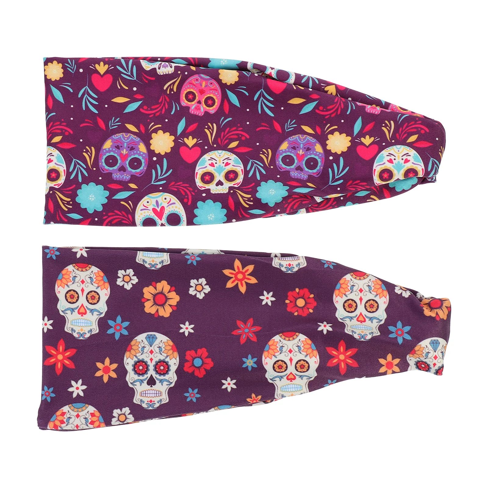 

2Pcs Headbands Stretchy Pattern Wide Yoga Sports Headband Costume Accessories Hairband