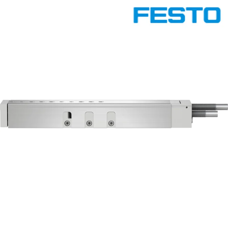 Фото Пневмоцилиндр FESTO 544029 DGSL-20-200-Y3A с двусторонней регулировкой и гидравлическим буфером для высокоточных линий дозирования полупроводников №3