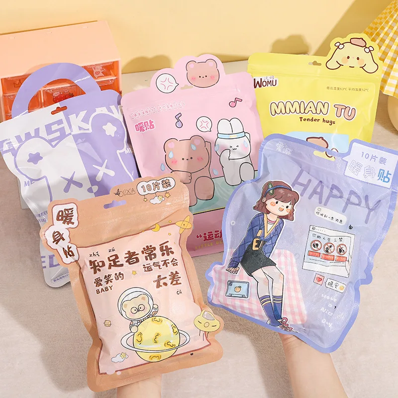 

10pcs New Cartoon Warm Sticker Winter Warm Baby Heating Sticker Cute Girl's Heart Portable Warm Body Sticker Hand and Foot