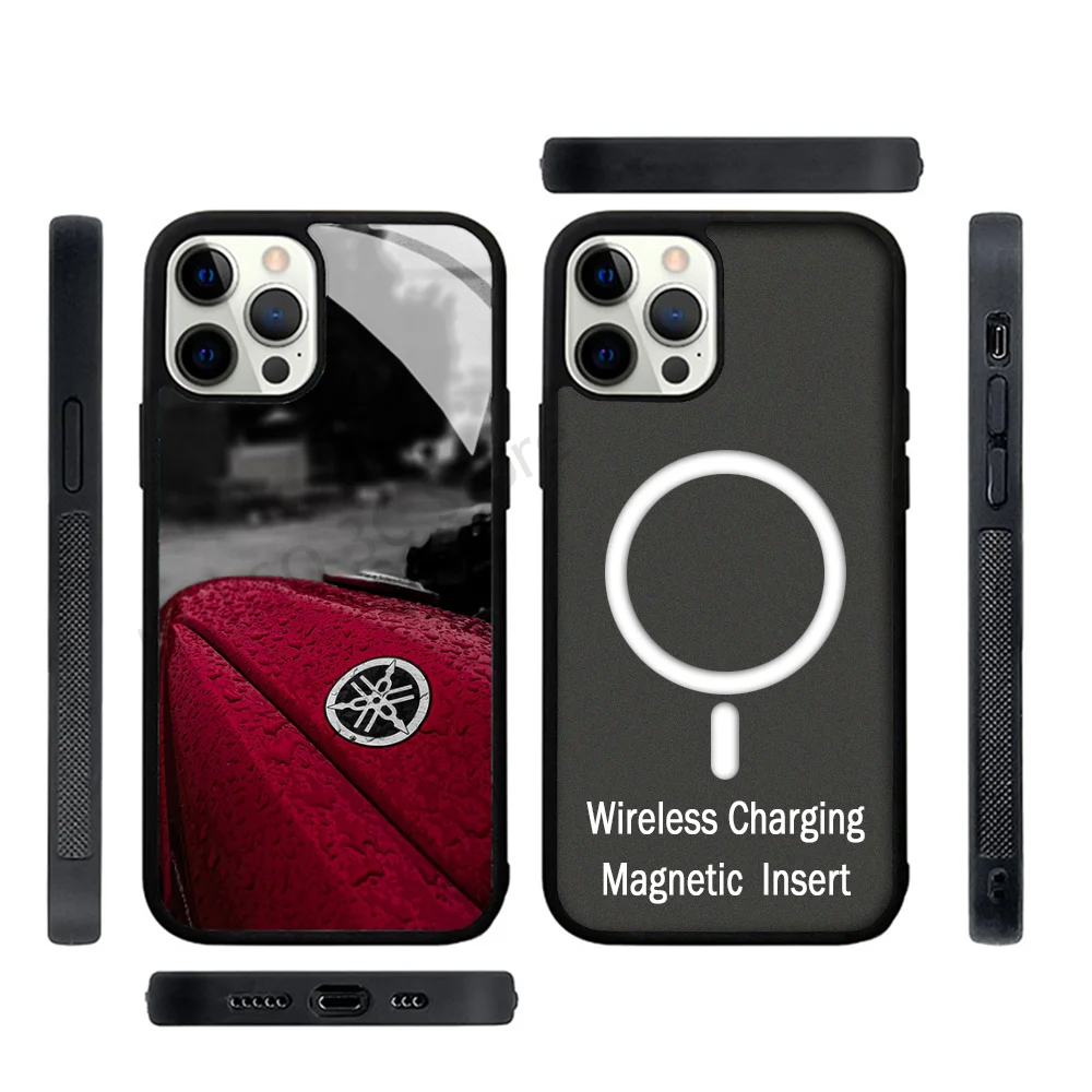 Чехол для телефона Yamaha с сильным магнитом IPhone 15 14 13 Pro Max 11 12 Mini Magsafe