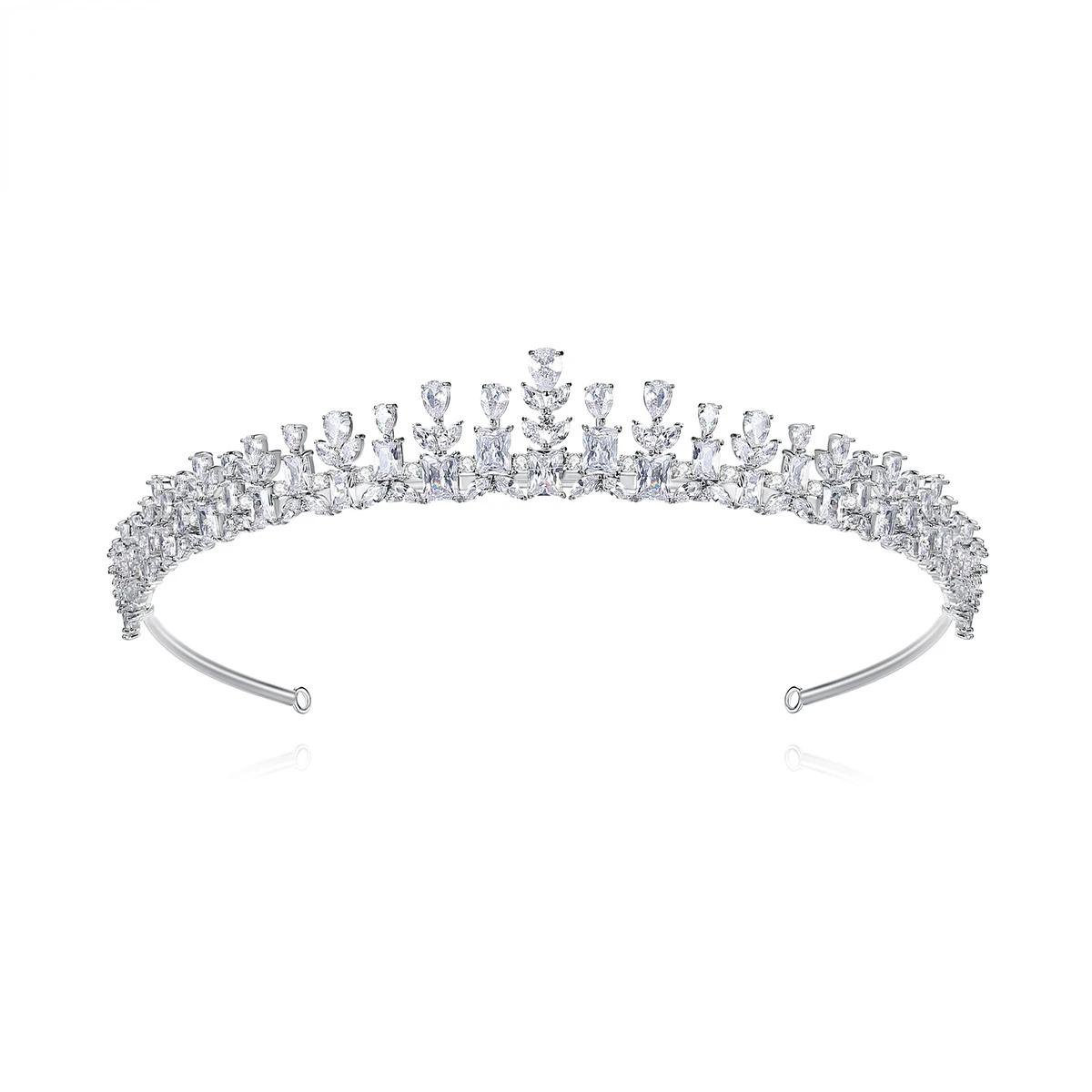 

Женское ювелирное изделие, роскошная свадебная корона с кубическим цирконием, элегантный аксессуар, корона для невесты