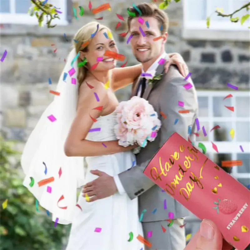 Красочные новые свадебные день рождения спрей цветочная трубка конфетти