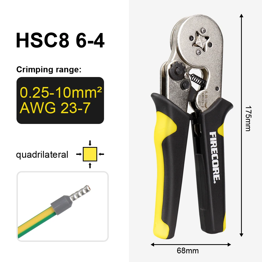 FIRECORE обжимной соединитель набор инструментов HSC8 6-4/6-6 Sawtooth Регулируемый Трещотка