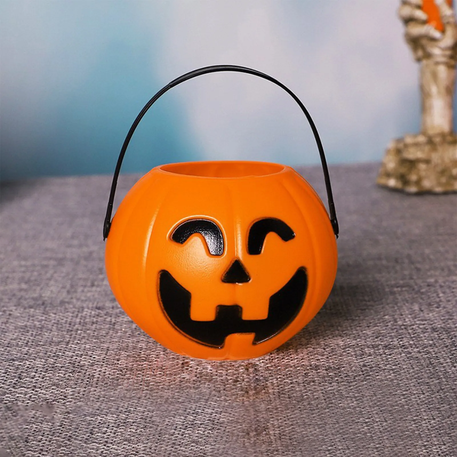 Украшение Чаши Для Конфет На Хэллоуин Желтое Портативное Кухонное Ведро Дома