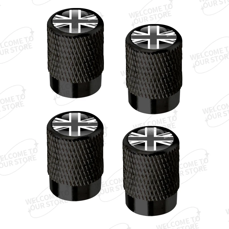 

Алюминий для Union Jack Flag Logo Mini Cooper Jaguar Land Rover Vauxhall Lotus 4 шт. Автомобильный декор Колпачки клапанов шин Крышка штока