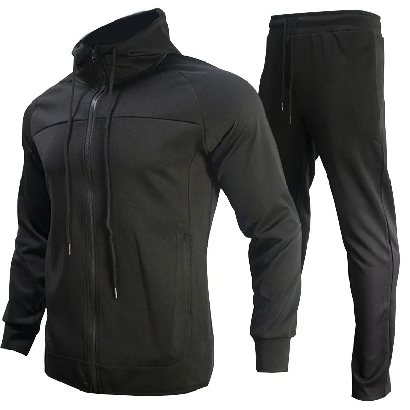 

Men's fashion sweater two-piece hooded autumn coat sportswear casual suit