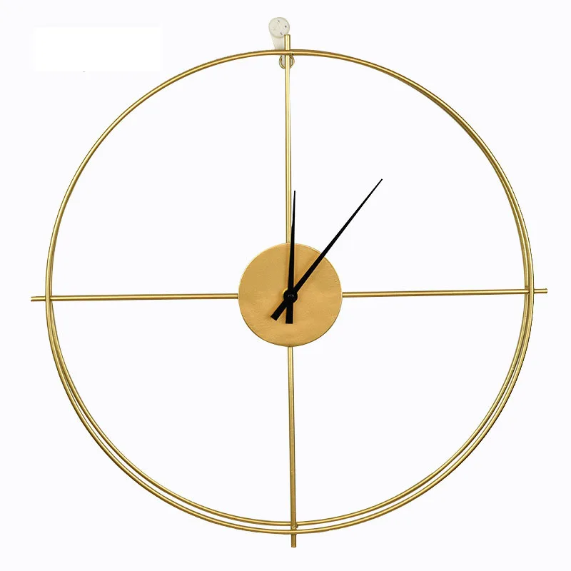 

Bedroom Luxury Wall Clock Nordic Design Gold Silent Minimalist Wall Watch Round Art Relogio De Parede Home Decorating Items