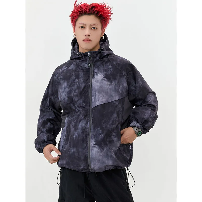 

BLACK AIR Gradient Smudge Stormcoat Windbreaker Jackets for Men
