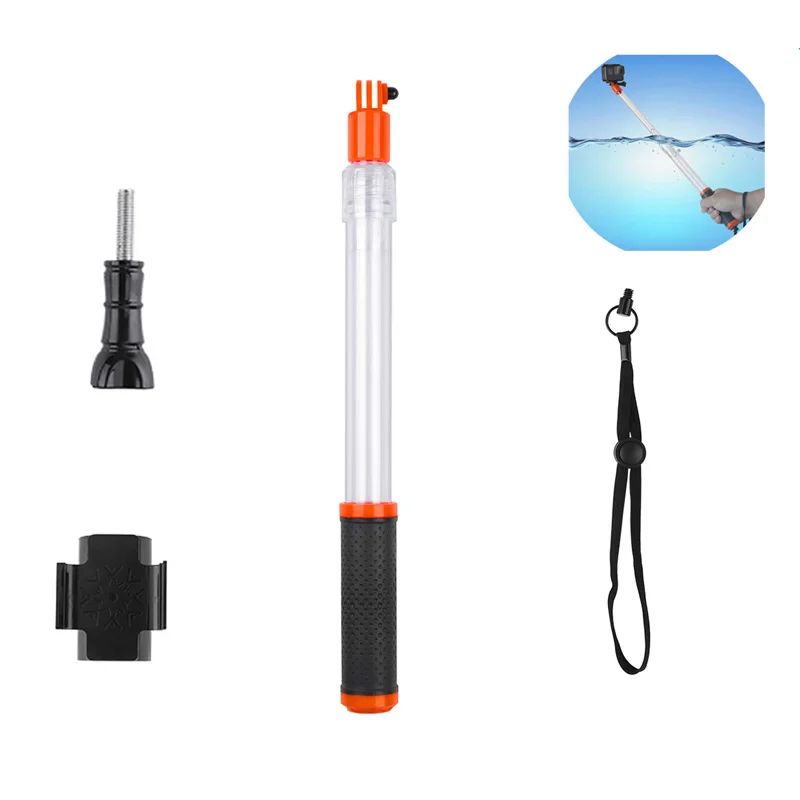

Transparent Handheld Divng Waterproof Selfie Stick Floaty Monopod for GoPro Hero 10 9 8 7 6 5 4 Osmo Action Insta360