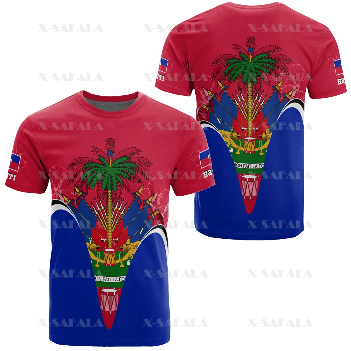 

Футболка с 3D-принтом флага герба Гаити, летняя футболка из молочного волокна с круглым вырезом для мужчин и женщин, Повседневная футболка с коротким рукавом-7