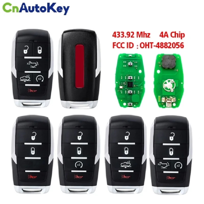 

CN087058 With OEM TRX Logo FCC OHT-4882056 For Dodge Ram TRX 2019 2020 Smart Prox Remote Key 433.92Mhz 4A Chip