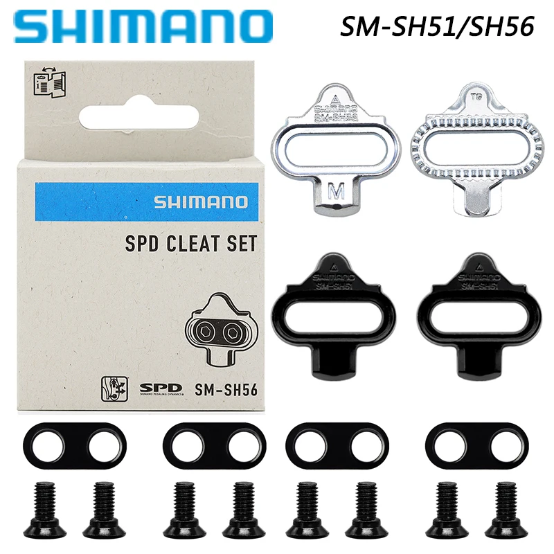 

SHIMANO SPD Pedal Cleats SH51 SH56 for MTB Bike Single Multi Release Bike Shoes Cleats for M520 M540 Original Bicycle Parts