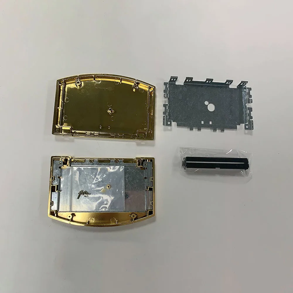 

50 sets Replacement Plastic card Plastic Shell for N-6-4 game Console Gold plating Iron frame