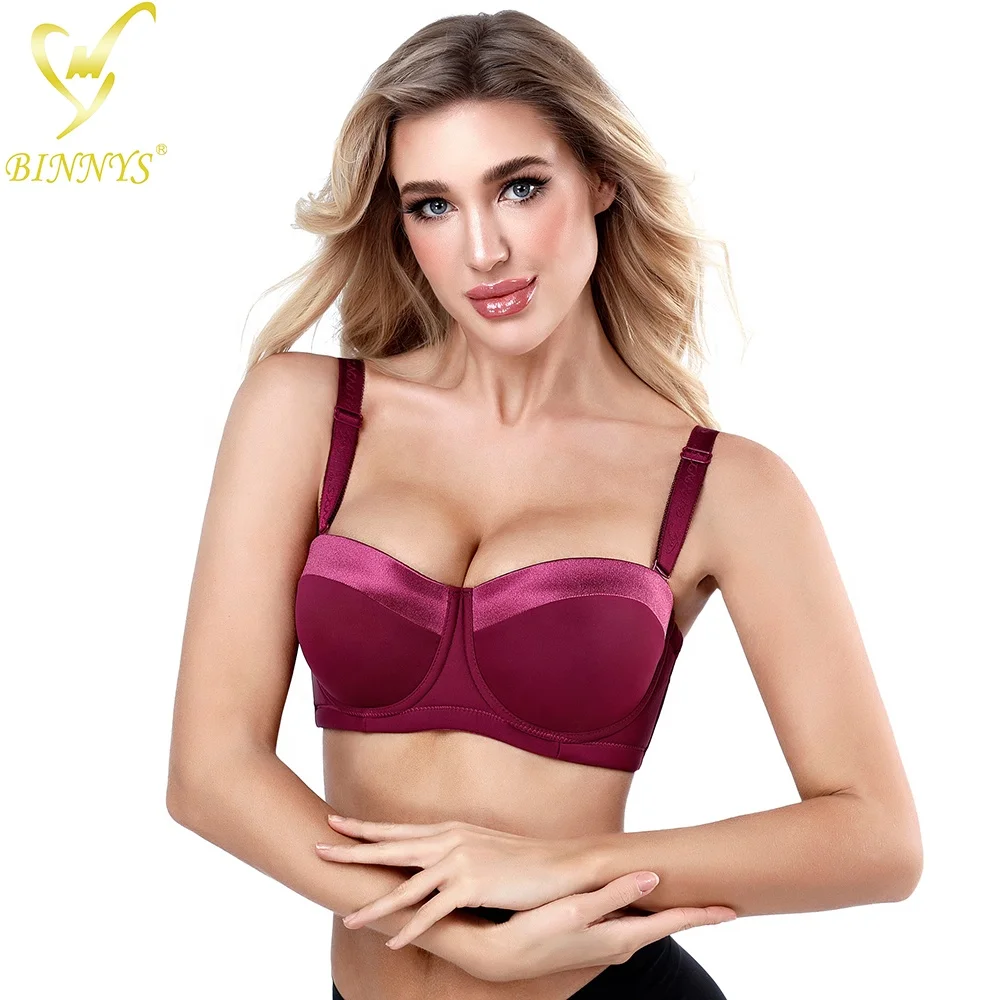 D Cup Women's Underwear Female Lingerie Bra Big Plus Ladies Brief Large Size Half Cup Women Bras