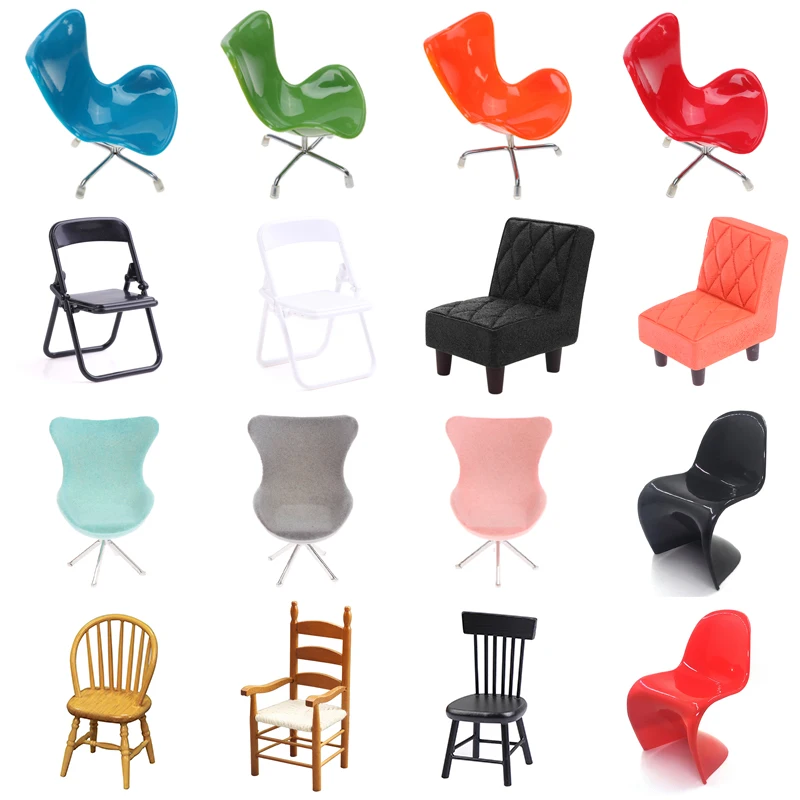 S Small Sofa Stool Chair Furniture Model Toys Doll House Decoration Dollhouse Miniature Accessory