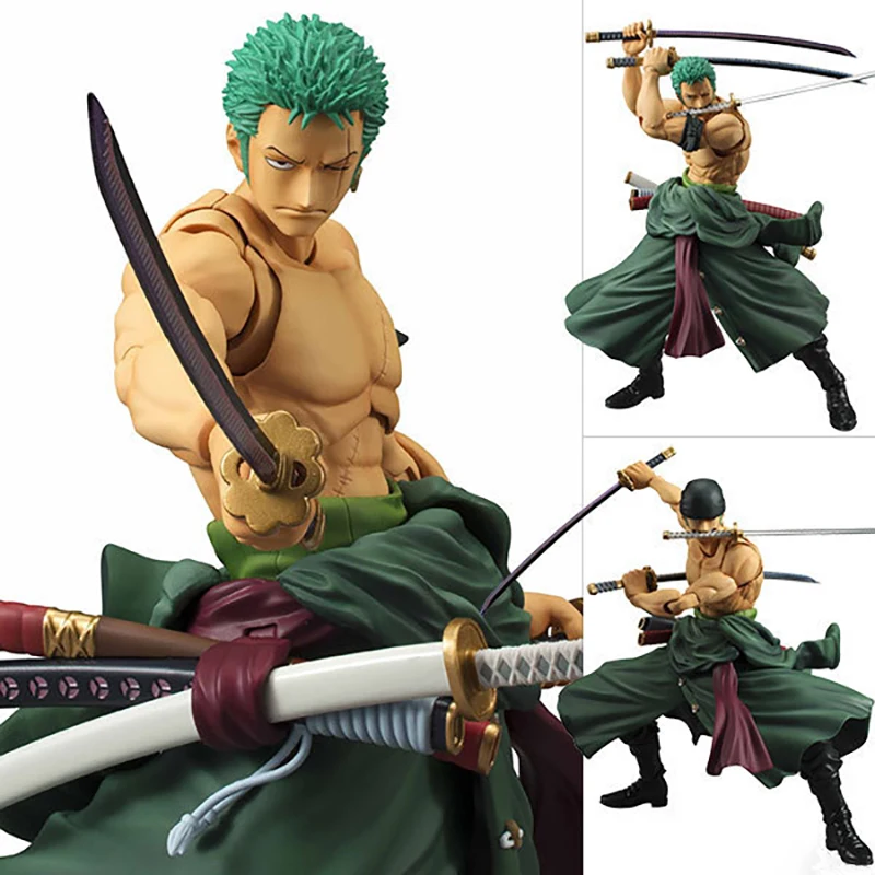 

Anime One Piece 18cm Roronoa Zoro Action Figure Toys Zoro Joints Moveable Pvc Articulated Statue Doll Model Collectible Gifts