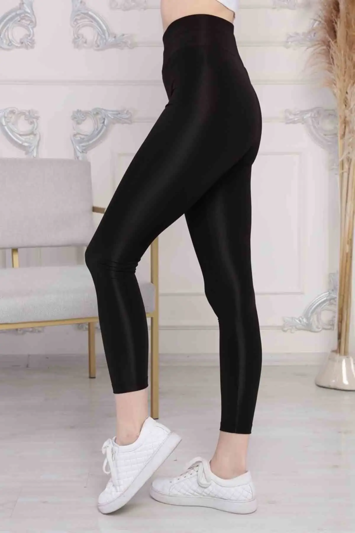Woman Black Bright Disco Coat High Waist Sports Top Trend Fashion Pretty and Cheap for Women 9516421111